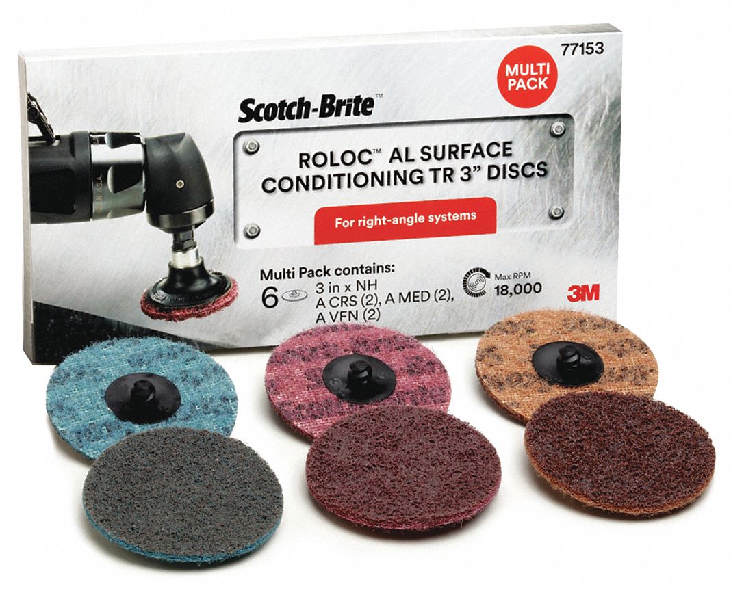 SCOTCHBRITE Quick Change Disc, NonWoven, TR Disc Attachment System