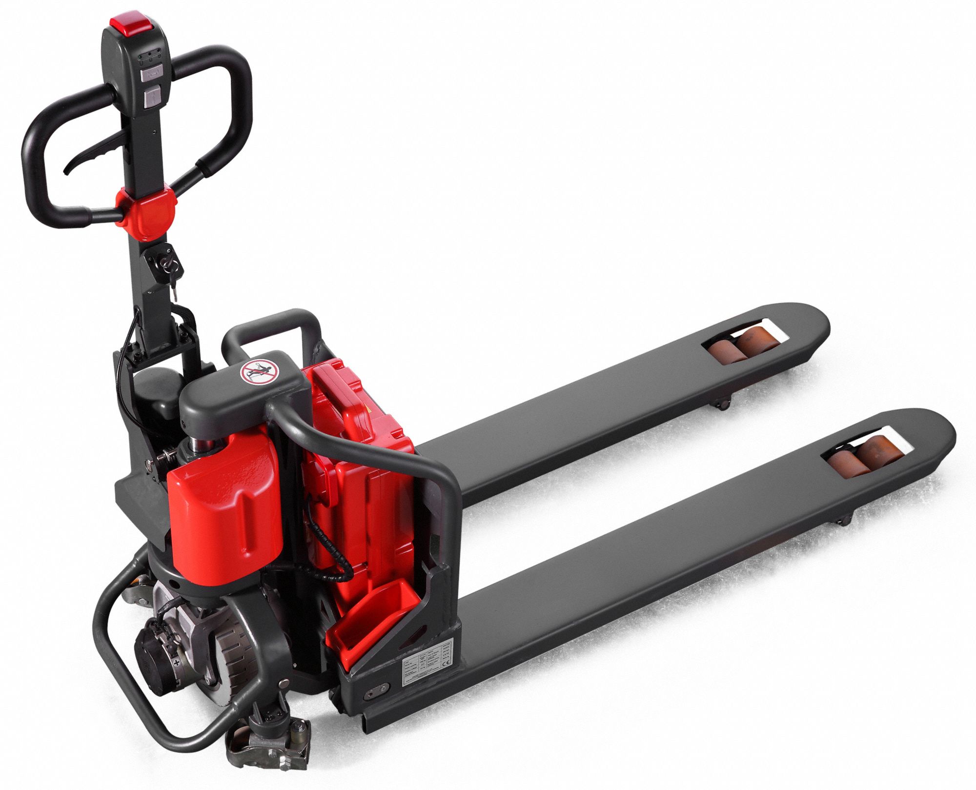 DAYTON Powered Pallet Jack, 3,000 lb Load Capacity, 70 in x 27 in x 52