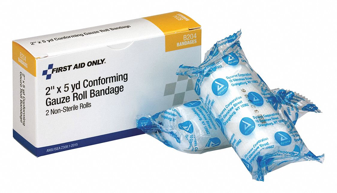 NonSterile, White, Gauze Wrap 480F99B204 Grainger