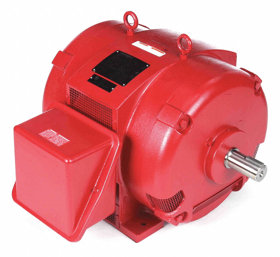 MARATHON MOTORS 60 HP Fire Pump Motor, 3Phase, 1780 Nameplate RPM, 230