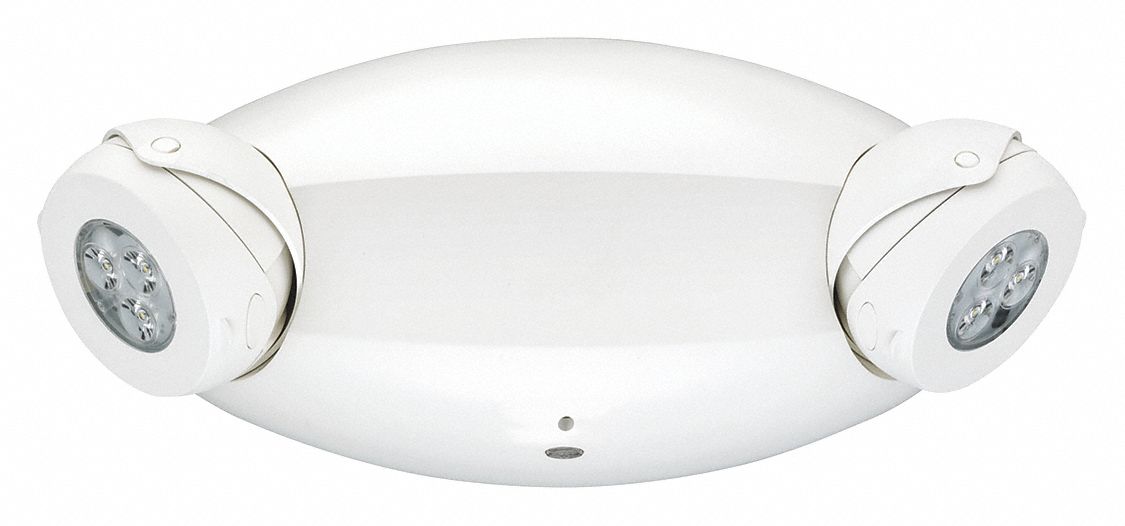 LITHONIA LIGHTING 120/347V LED Emergency Light, 10.6 WW, White Plastic