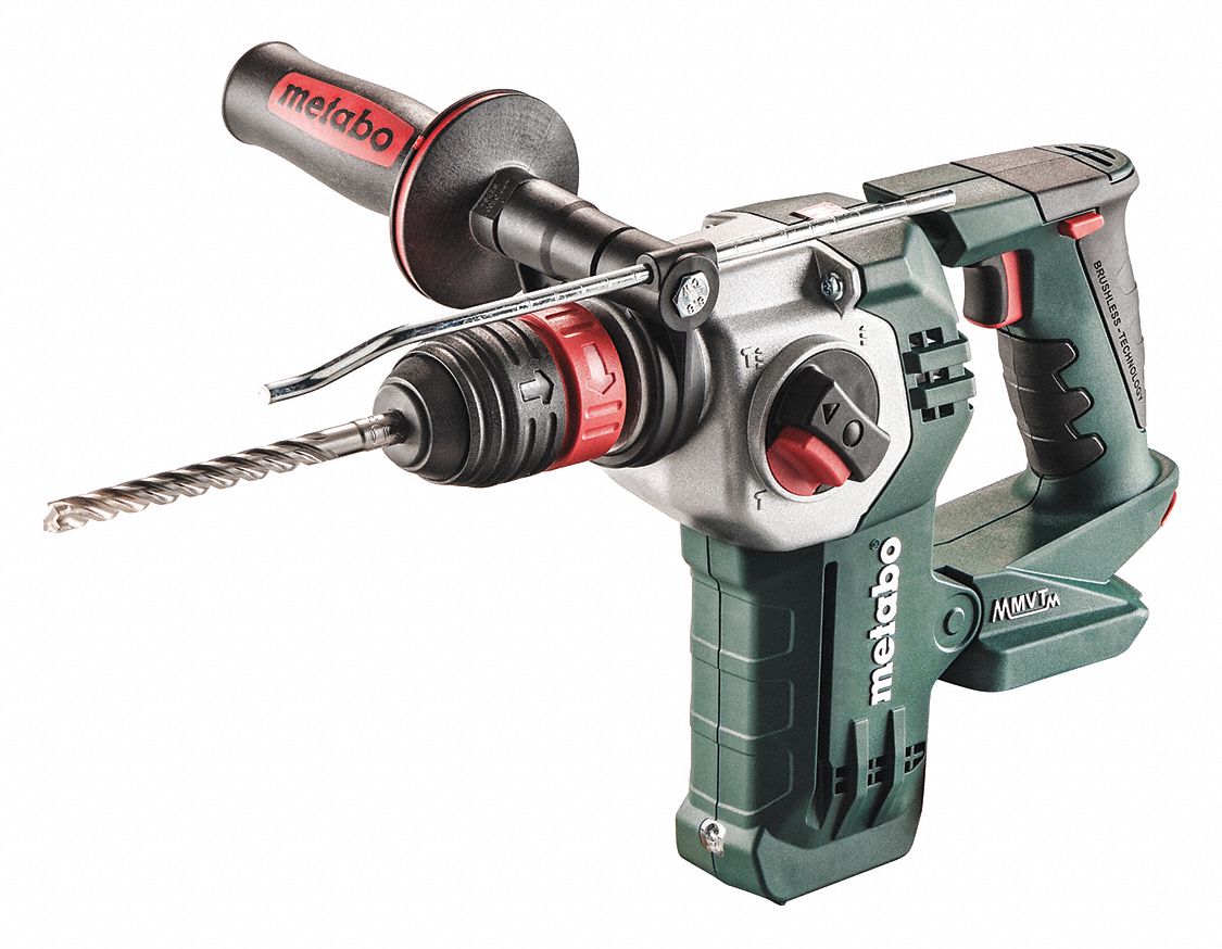 METABO Cordless Rotary Hammer PistolGrip, 18V DC, SDSPlus, 1/2 in