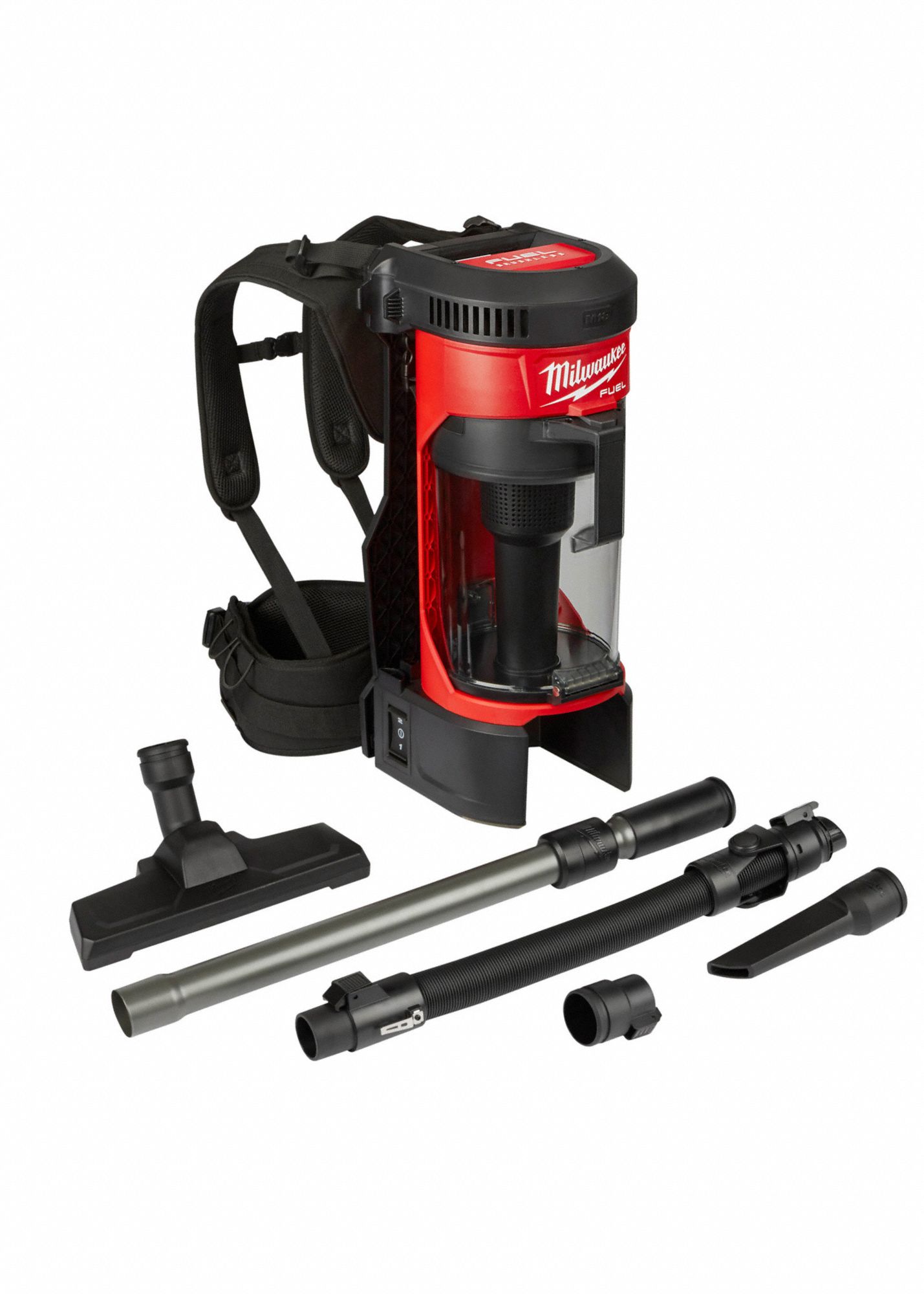 MILWAUKEE Cordless Backpack Vacuum, 55 cfm, HEPA Vacuum Filtration Type
