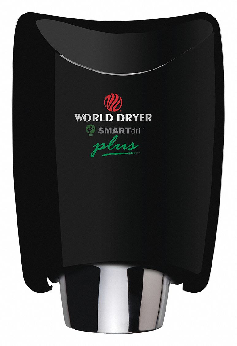 WORLD DRYER, Auto, 10 sec Dry Time, Hand Dryer 485C98K162P2 Grainger
