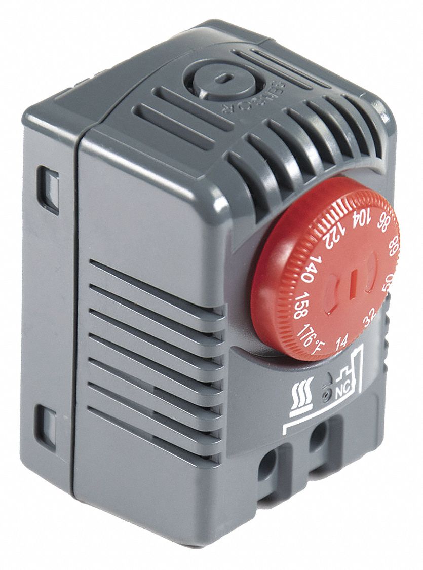 WIEGMANN Thermostat 14° to 122°F, Close on Rise, 16 A Full Load Amps