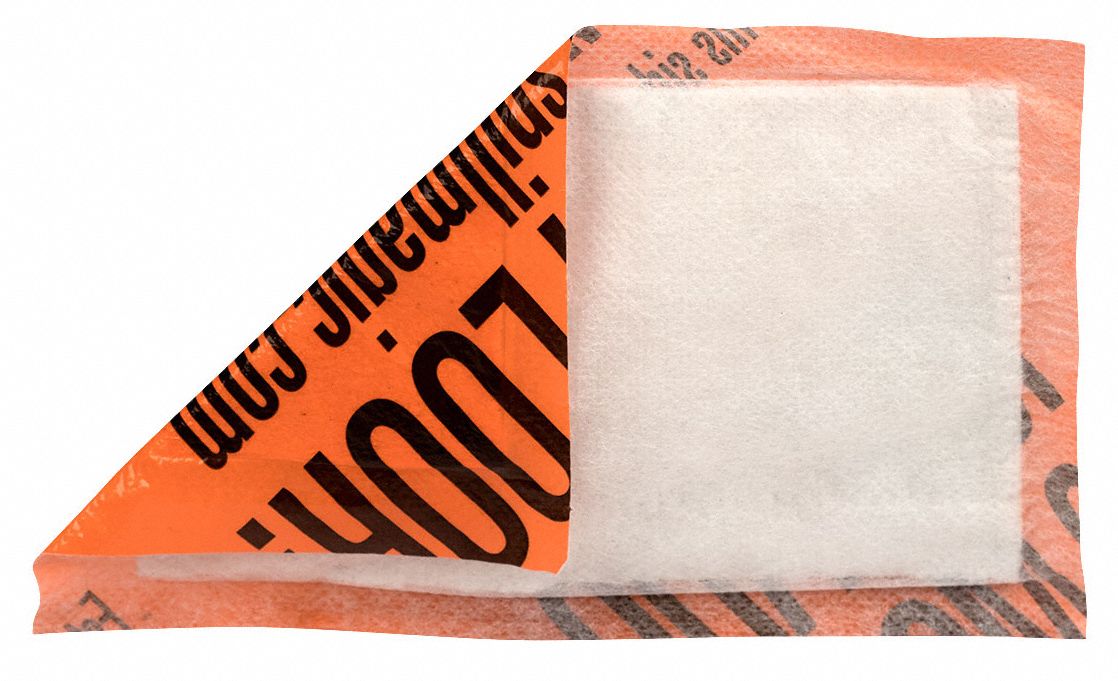 SPILL MAGIC Absorbent Pocket Pad, Clear, 71/2" L, PK30 487C63250P30