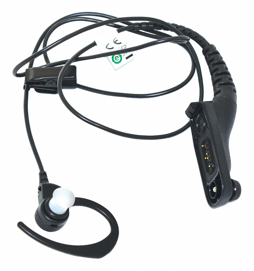 MOTOROLA, Fits Motorola, Ear Hook, Listen-Only Earpiece - 487U85