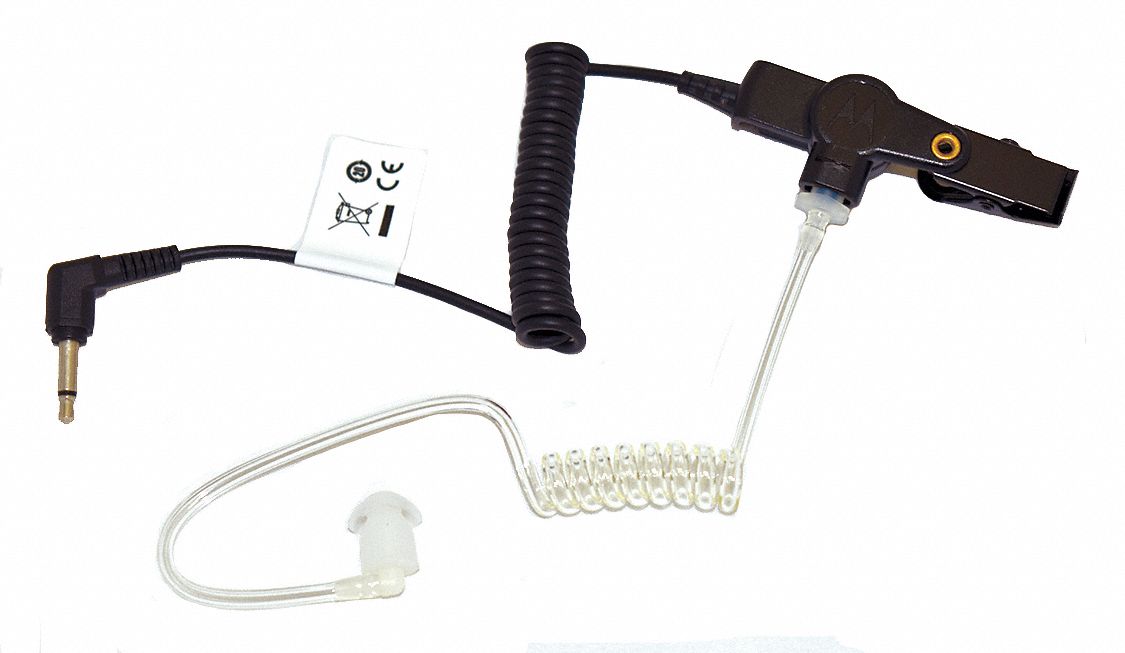 MOTOROLA, Fits Motorola, Earbud, Listen-Only Earpiece - 487U98