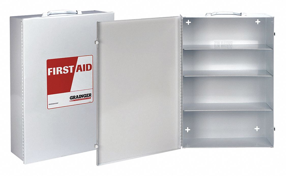 First Aid Wall Cabinet Empty GRAINGER APPROVED M5026 Empty First Aid Mount,White eBay
