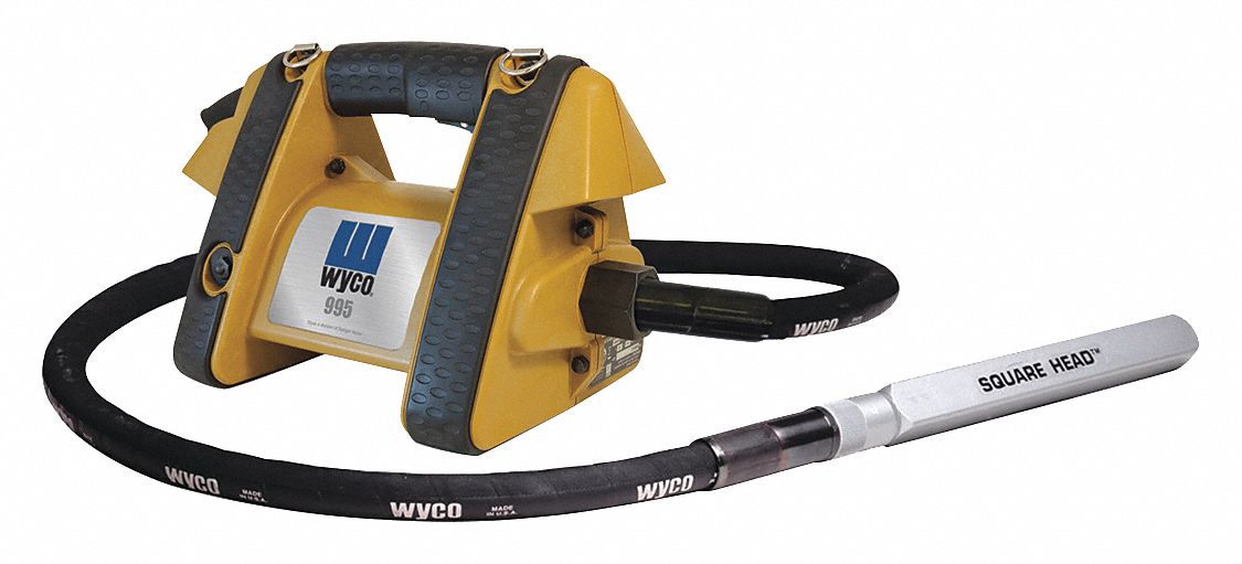 WYCO Electric Vibrator, Concrete, 10 ft L Shaft 488H56W995G1T10010