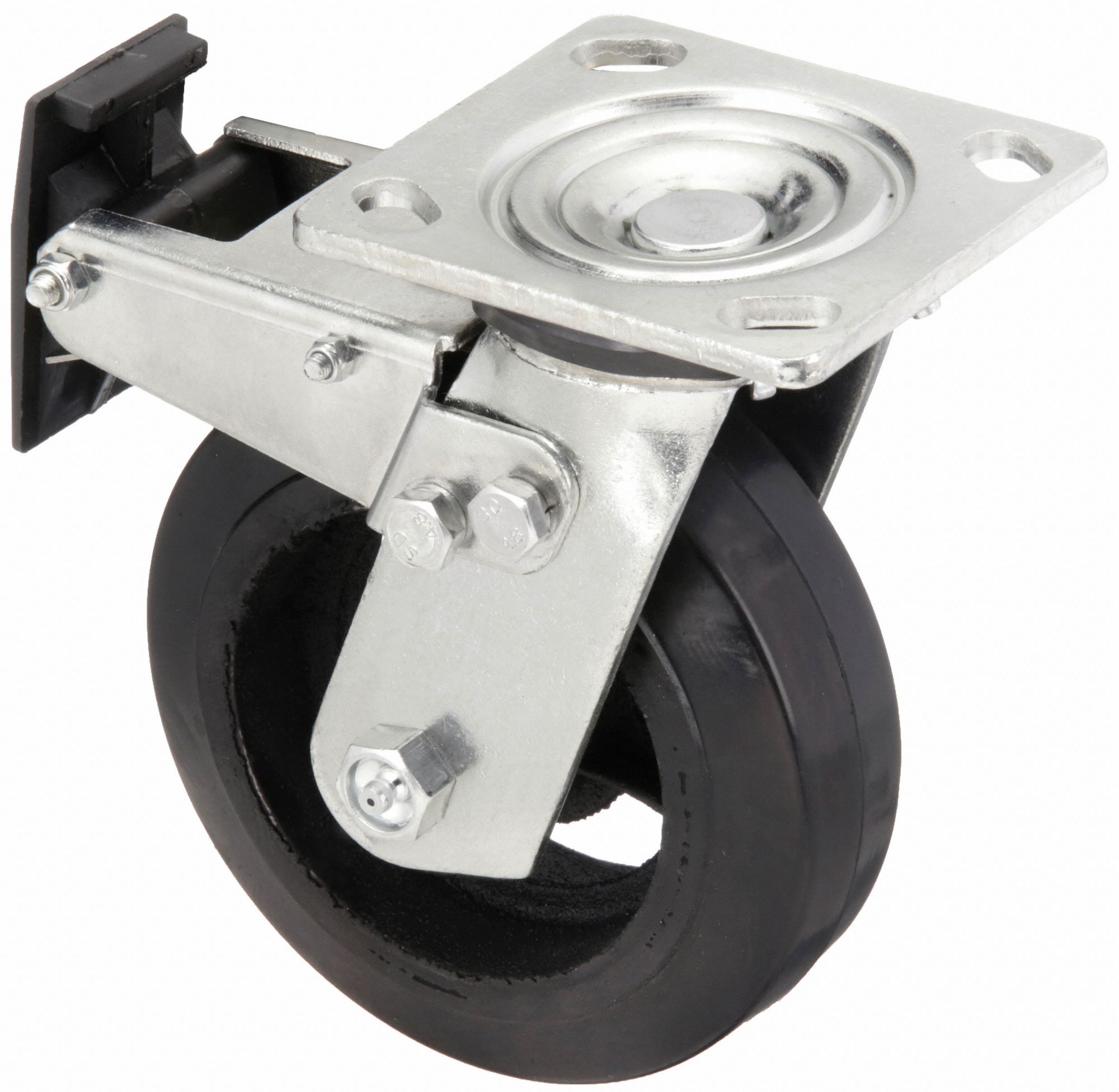 GRAINGER APPROVED NSFListed Sanitary Plate Caster 6 in Wheel Dia