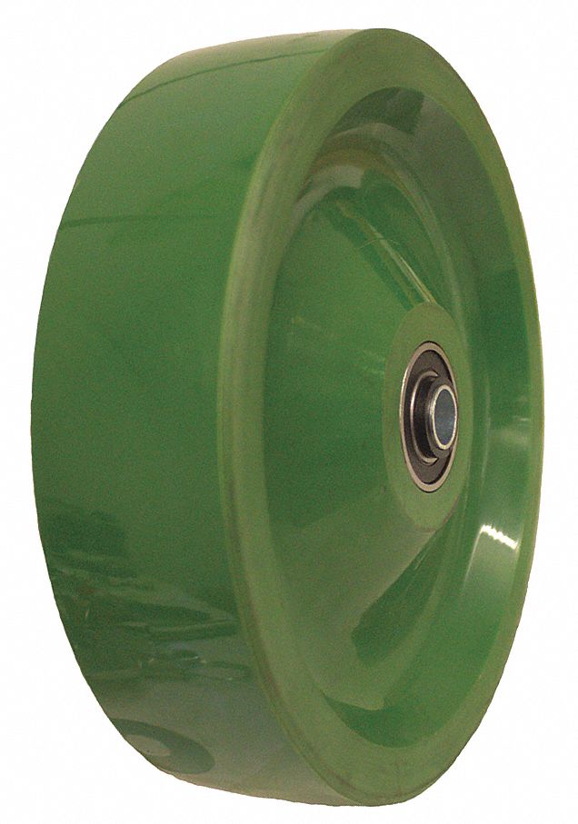 GRAINGER APPROVED Solid Polyurethane Wheel, 8 in Wheel Dia., 1,000 lb