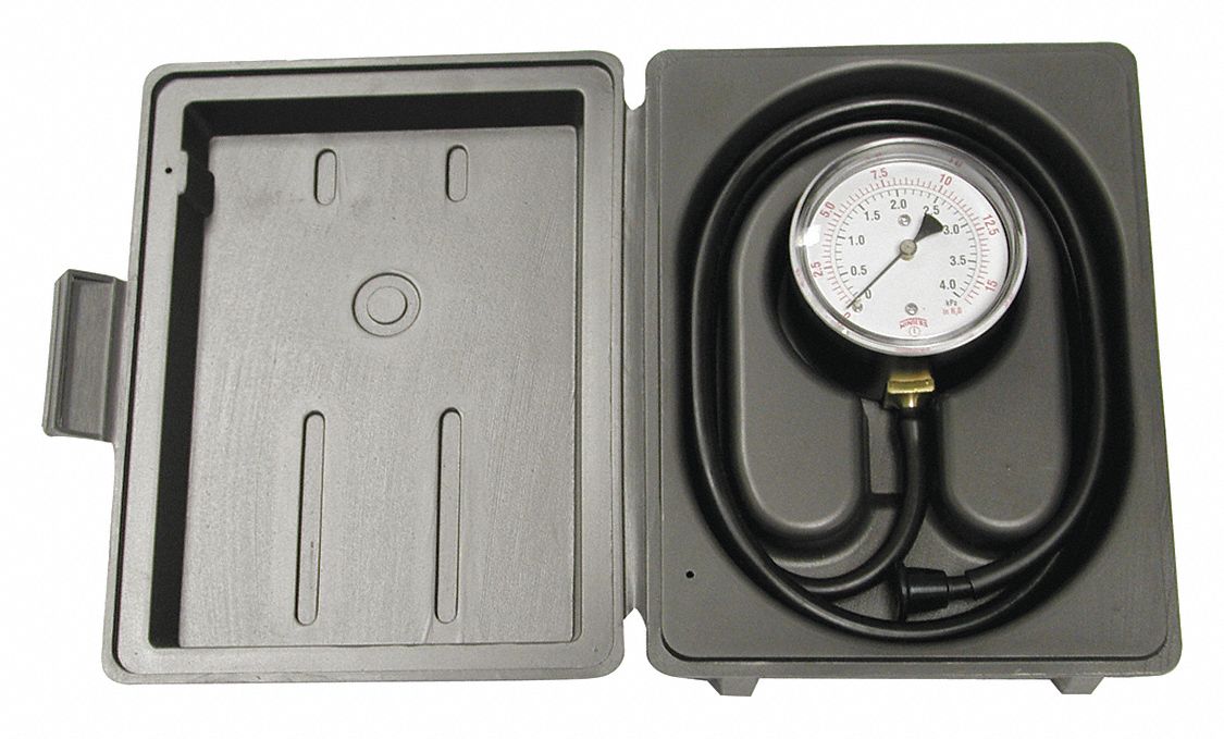 WINTERS, Gas Line Pressure Test Kit, Gas, Low Pressure Gas Test Kit 489H04PLT15 Grainger