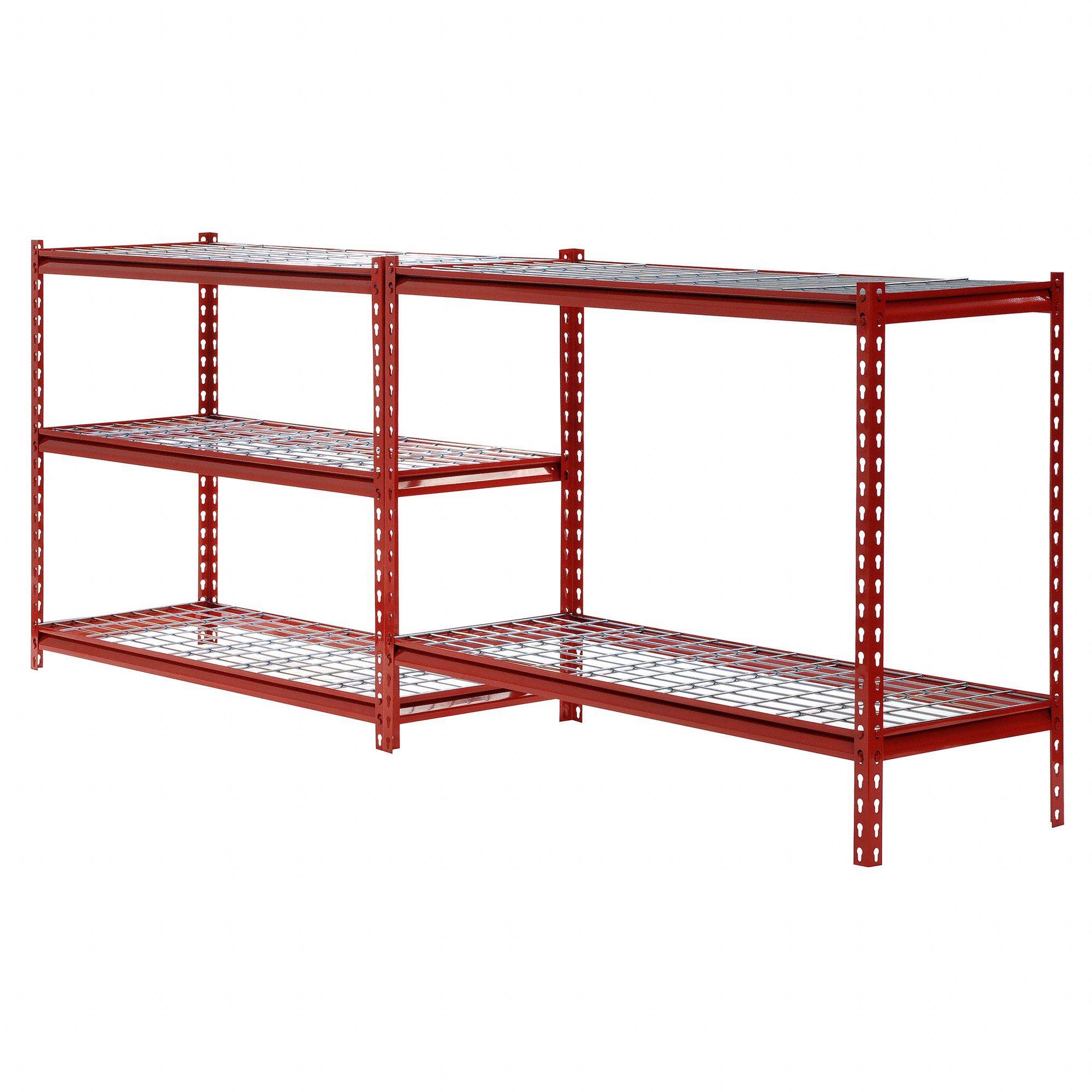 SANDUSKY Bulk Storage Rack MediumDuty, 60 in x 24 in, 72 in Overall Ht, 5 Shelves, Steel