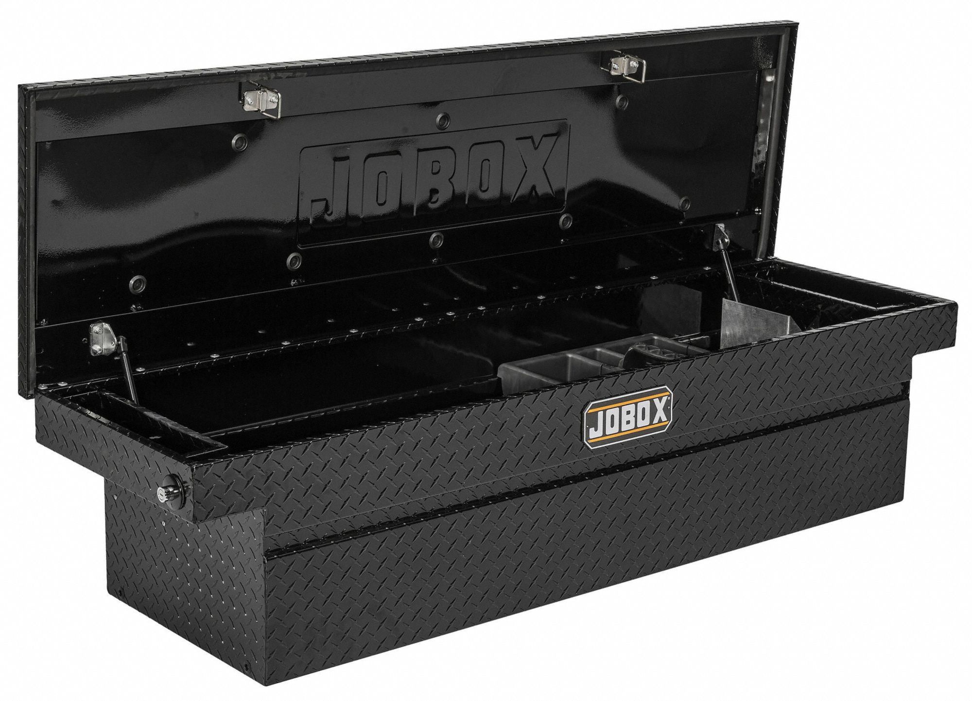 CRESCENT JOBOX Crossover Truck Box, Aluminum, Black, Single, 20.0 cu