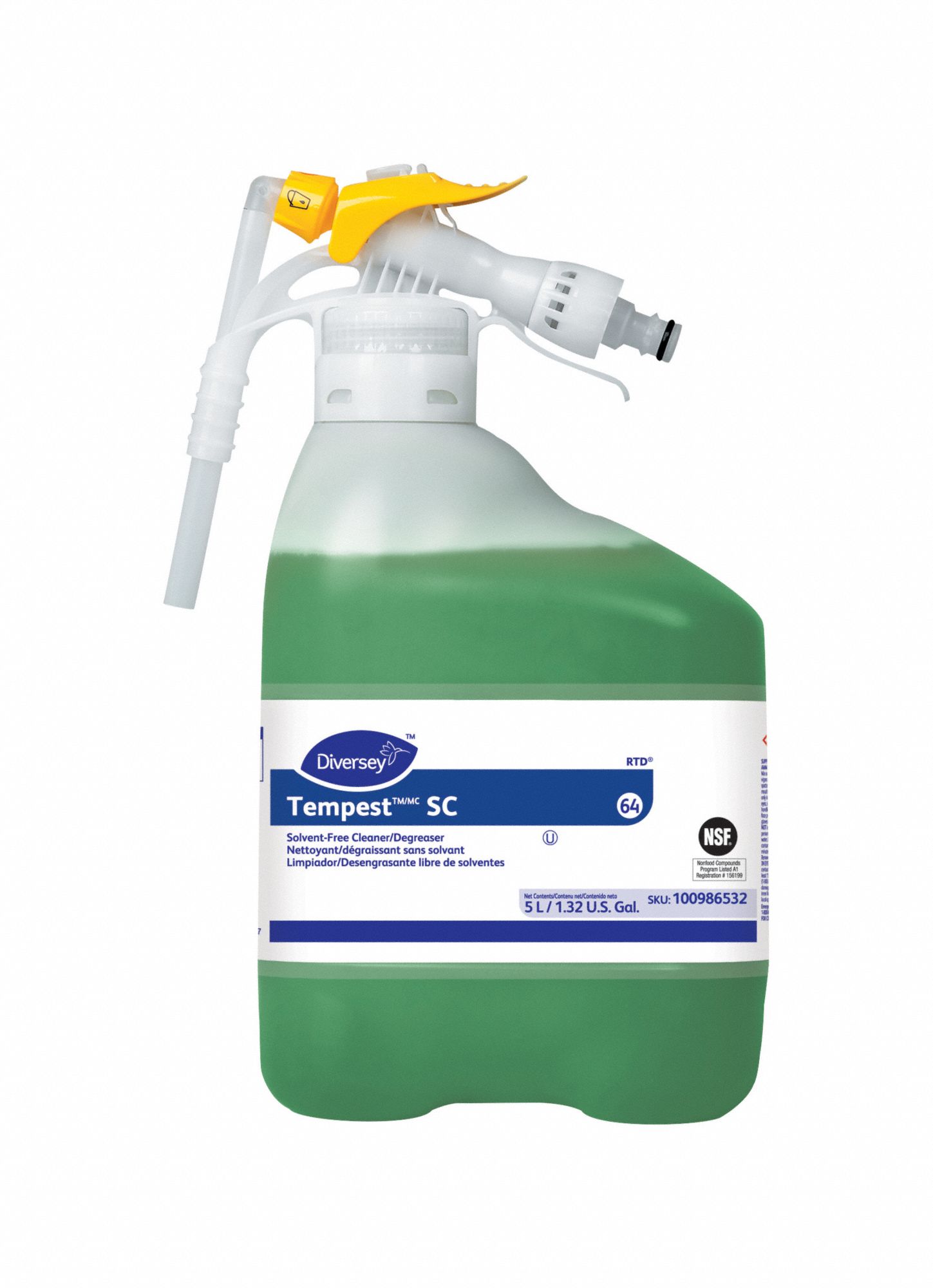 DIVERSEY, Tempest, 64, Industrial Degreaser 489N73100986532 Grainger
