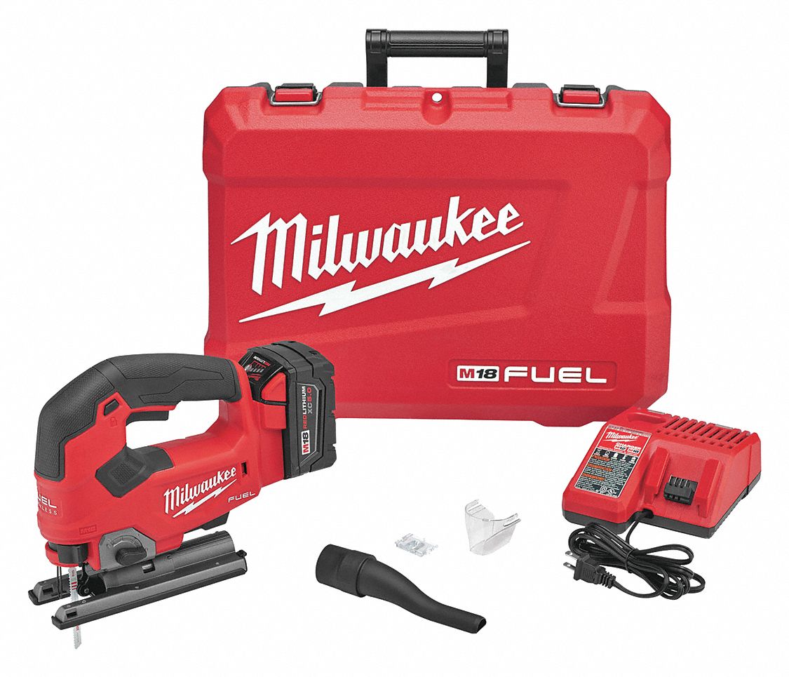 MILWAUKEE Jig Saw, 18V DC, Top Handle, Blade Shank Type TShank