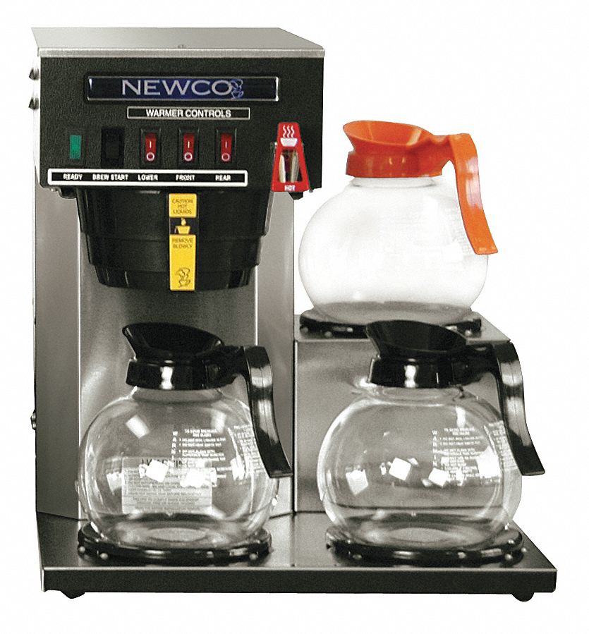 NEWCO COFFEE, 15.1 L Max Brewing Capacity, 0.5 gph Brewing Rate, Coffee