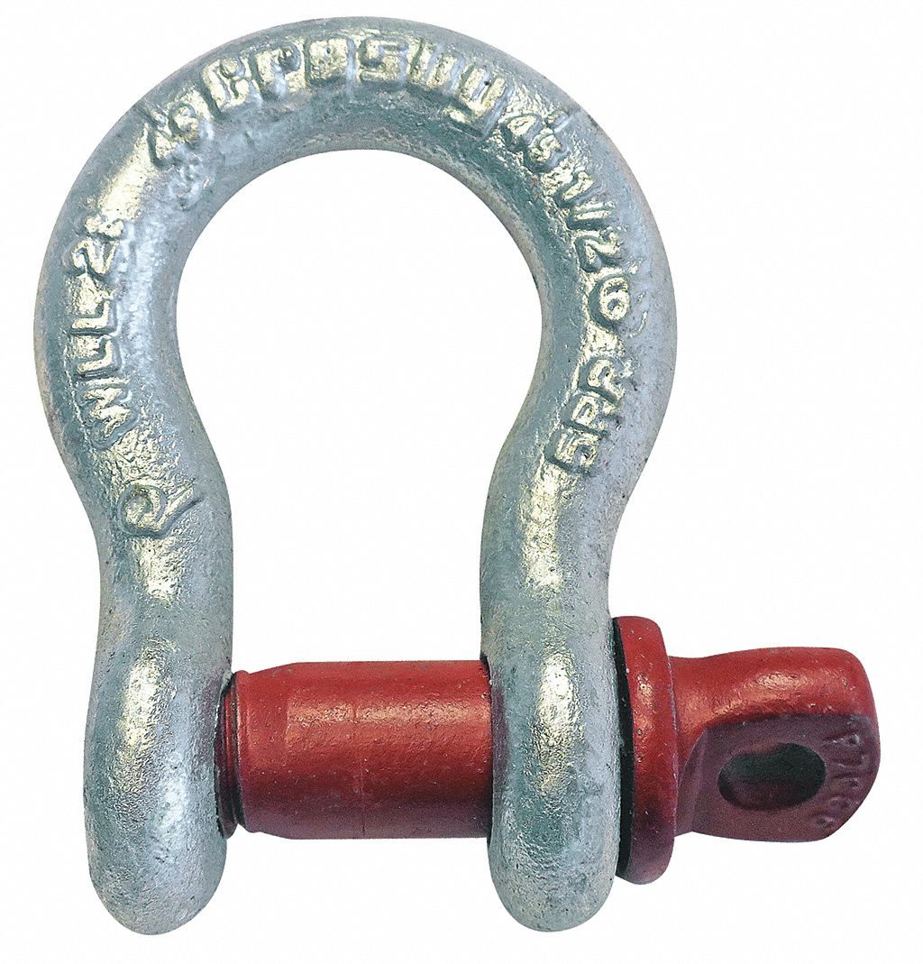 Shackle, 1/2 in Body Size, 41/64 in Pin Dia. - Grainger