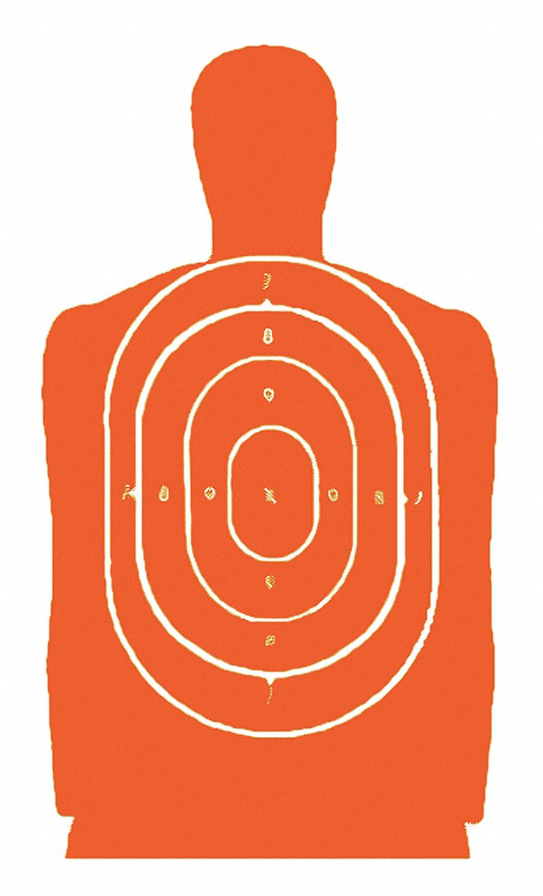 ACTION TARGET, Scoring and Qualification, Orange, B-27 Standard Target
