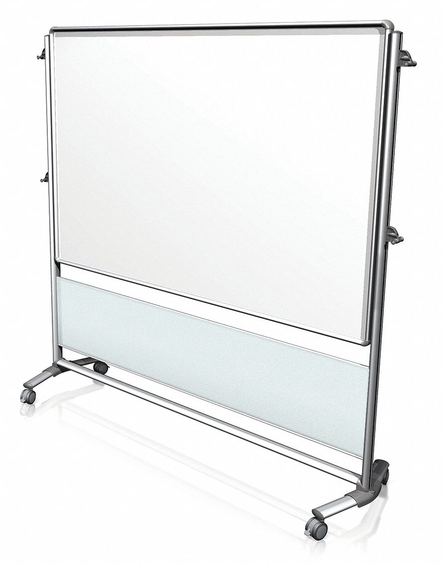 Mobile/Casters, 76 1/8 in Dry Erase Ht, Dry Erase Board 48GD52NEX206MWFR Grainger