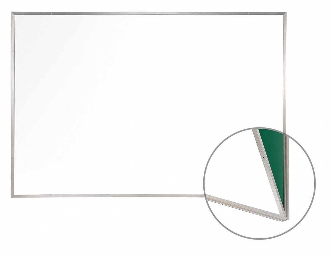 GHENT MatteFinish Porcelain Dry Erase Board, Wall Mounted, 48 1/2 inH