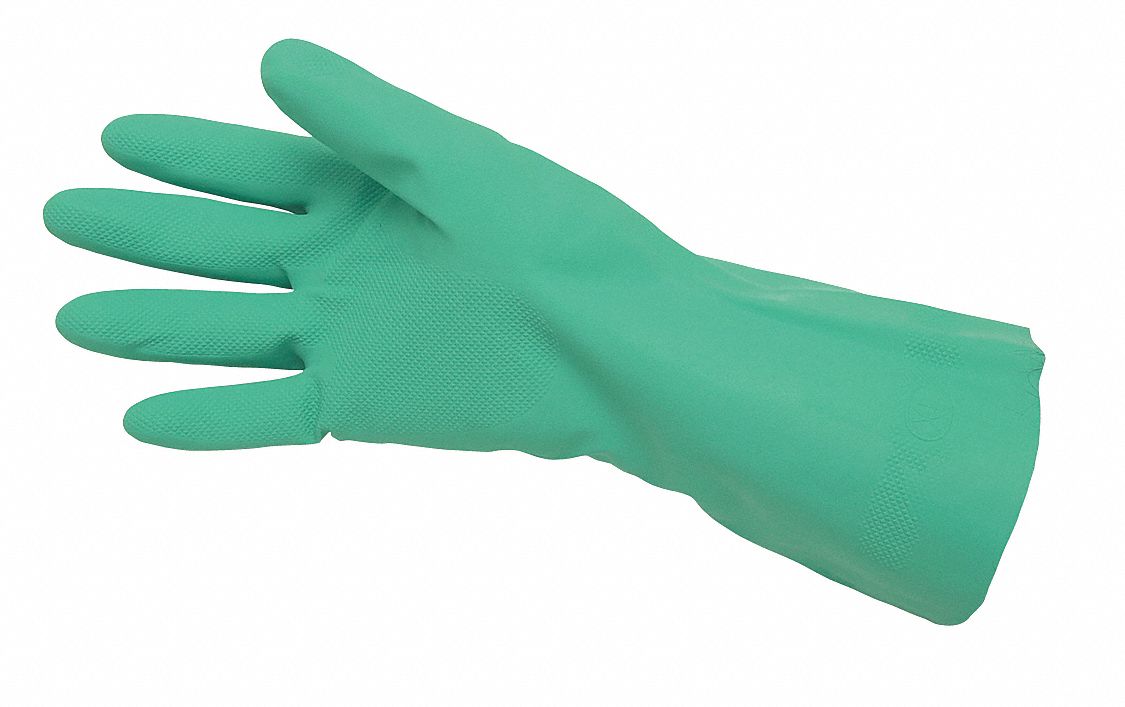 MCR SAFETY Chemical Resistant Gloves 15 mil Glove Thick, 13 in Glove