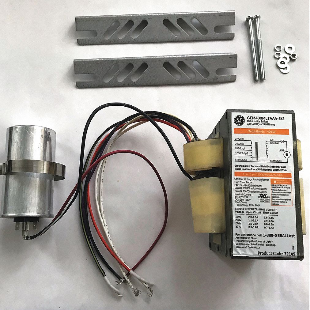 GE CURRENT, 400 W Max. Bulb Watts, Probe, HID Ballast Kit 48K857