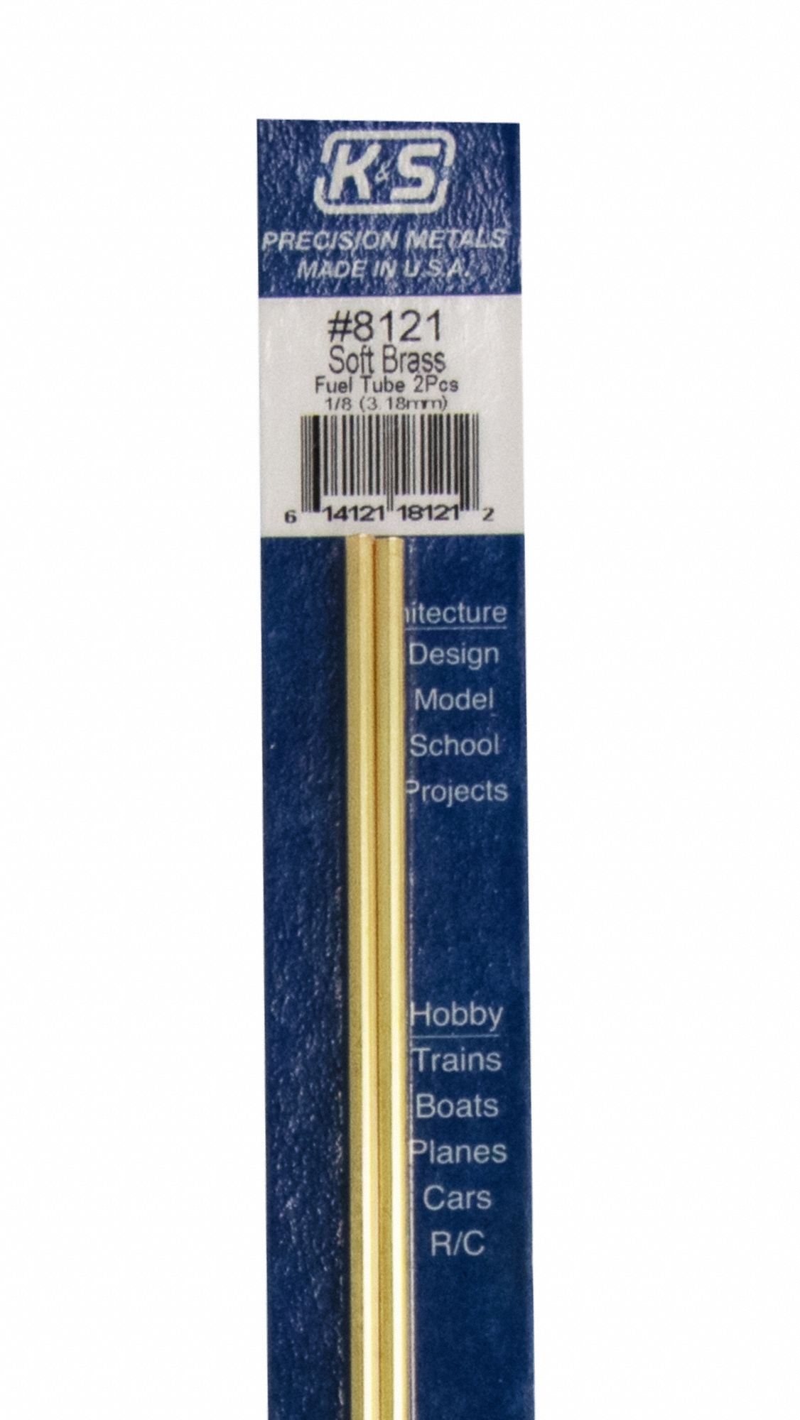GRAINGER APPROVED Brass Round Stock, 1/8", PK2 48KU488121 Grainger