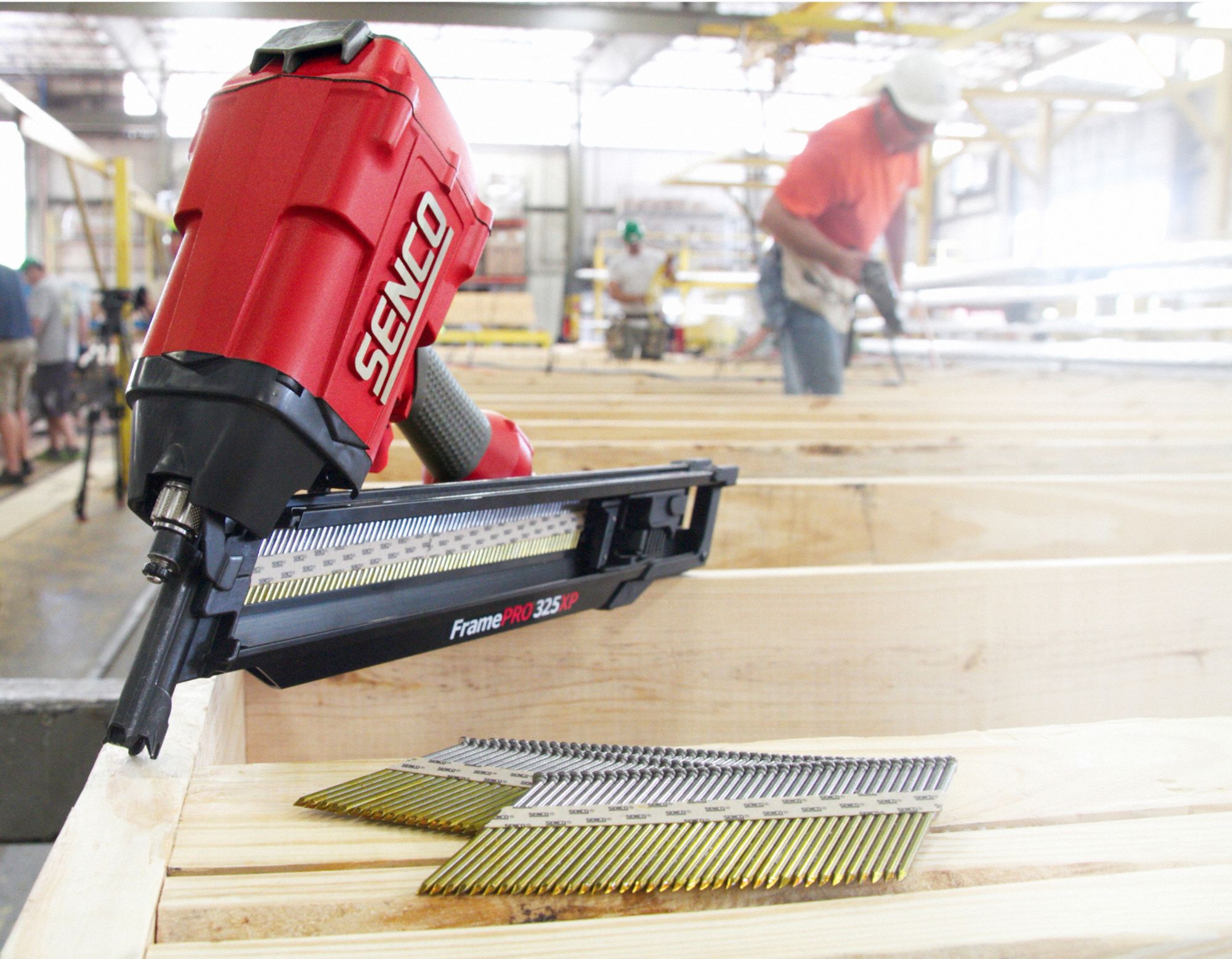 SENCO Air Powered, Nail Gun, Combination Firing Mode, 120 psi 48LR49