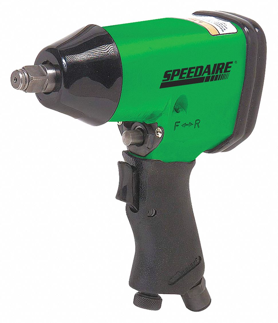 SPEEDAIRE Air Powered, Impact Wrench, 90 psi, 250 ftlb Fastening