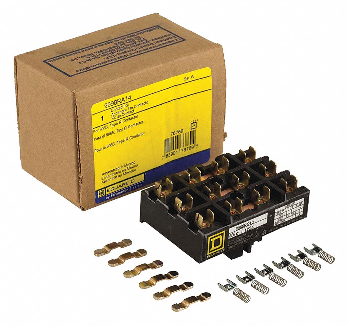 SQUARE D, Mfr. No. 8965RO10, 12 Contacts per Kit, Contact Kit For 8965Ro10Series C 48M030
