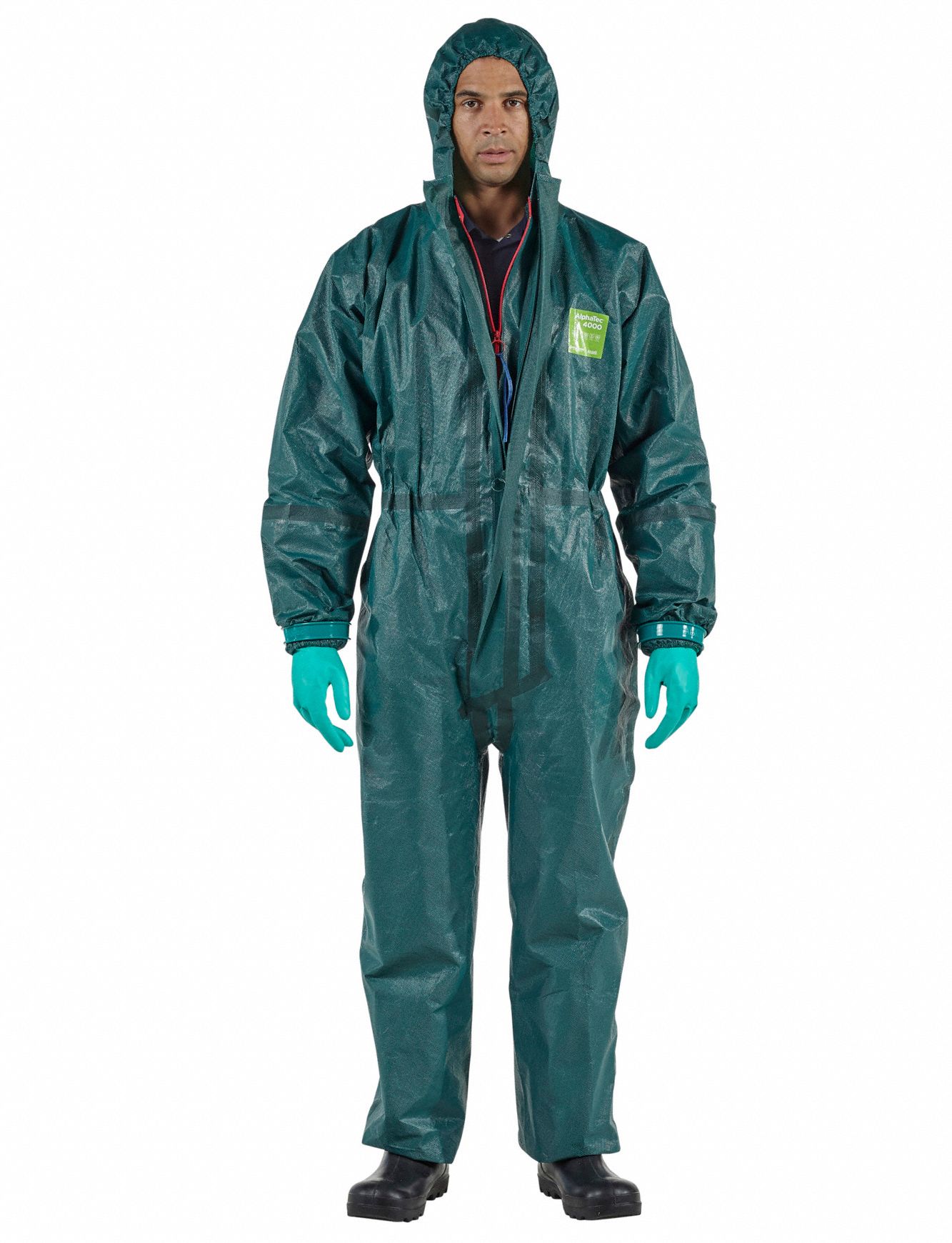 ANSELL Chemical Resistant Coveralls AlphaTec® 4000, Light Duty, Taped