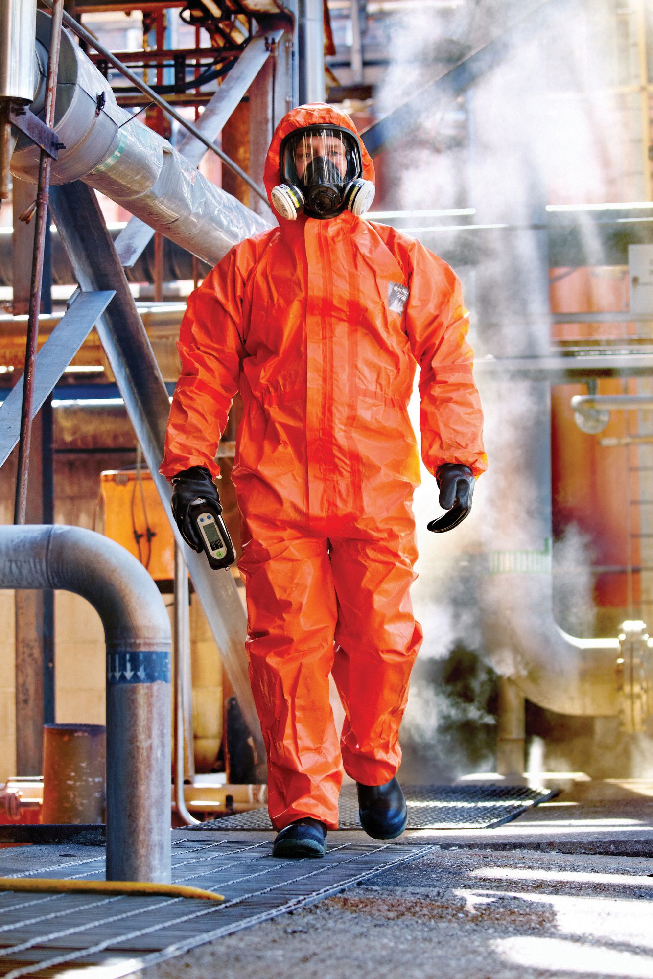 ANSELL Chemical Resistant Coveralls AlphaTec® 5000, Heavy Duty, Taped