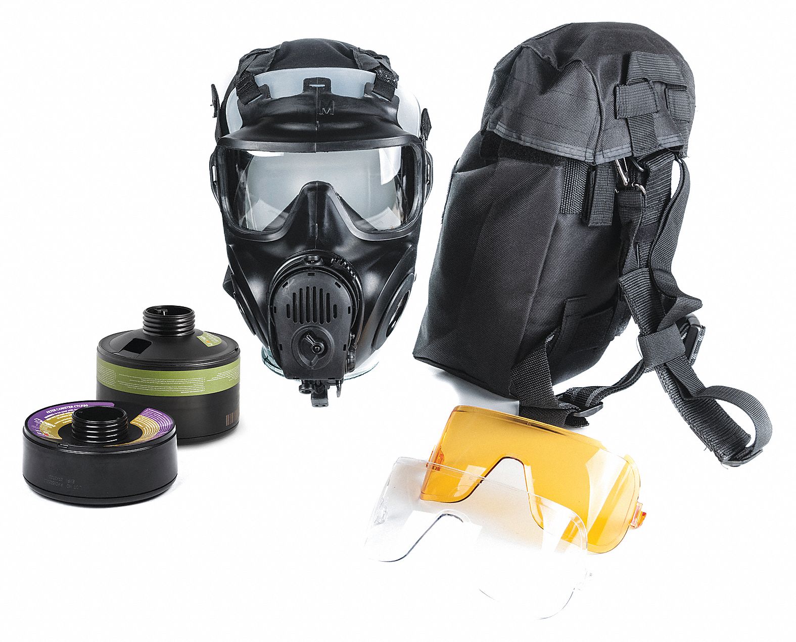 AVON PROTECTION SYSTEMS Gas Mask Kit, FM53 Series, S 48PD0572601230