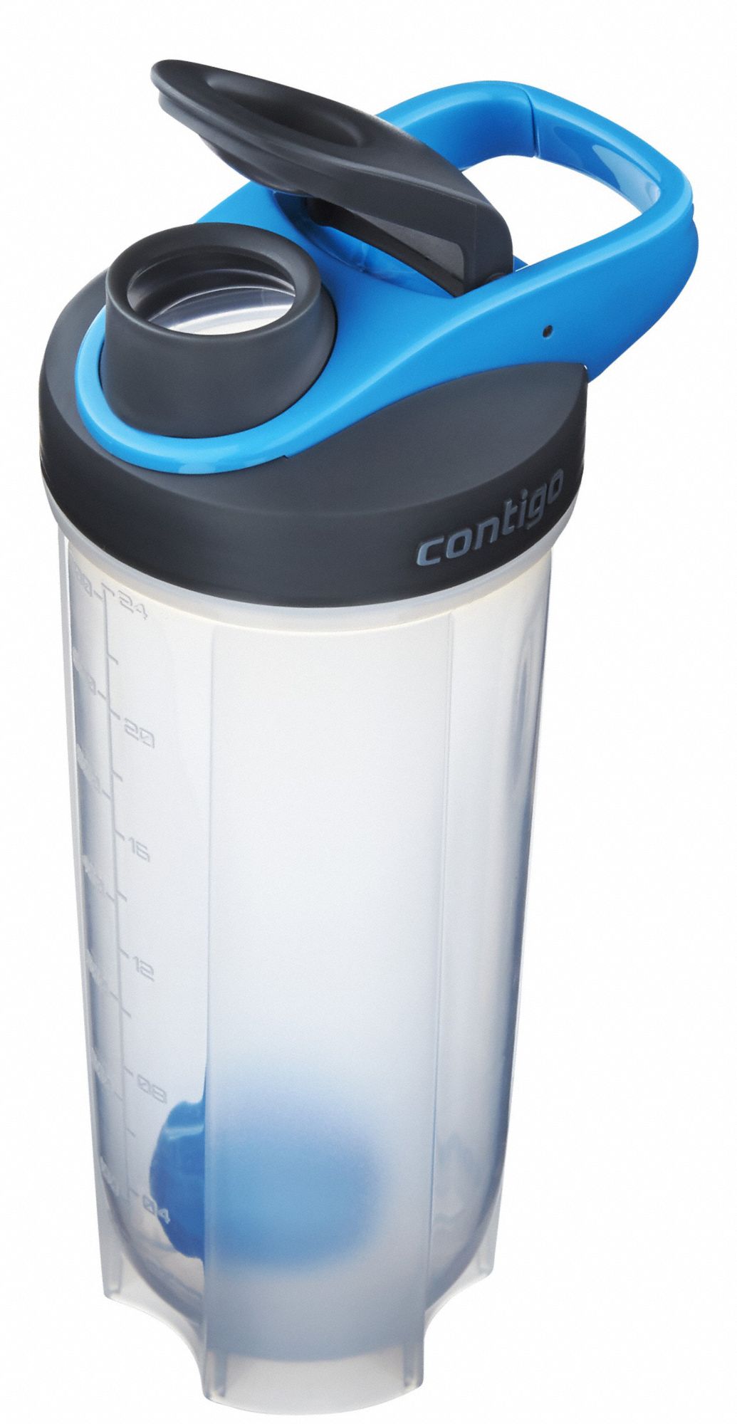 CONTIGO Water Bottle, 28 oz Blue Plastic 48PD682076884 Grainger