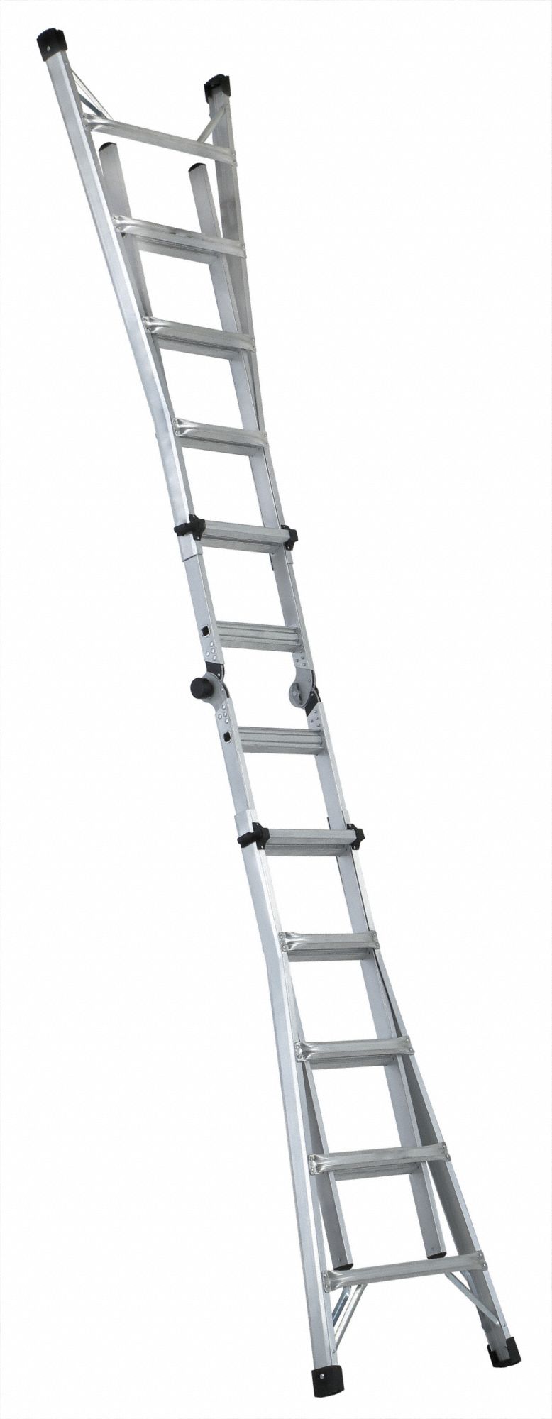 LOUISVILLE Multipurpose Ladder 19 ft Extended Ladder Ht, 5 to 9 ft, 1