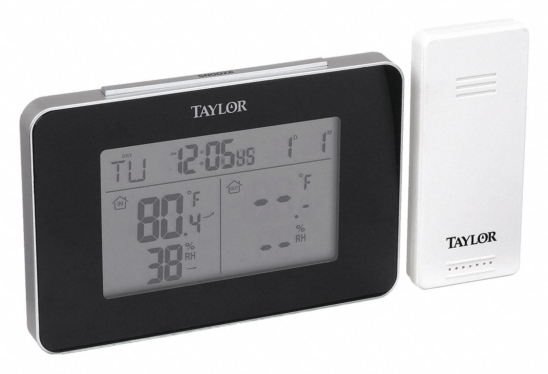 Indoor/Outdoor, 20% to 95% RH, Wireless Thermometer - 48TA34|1731