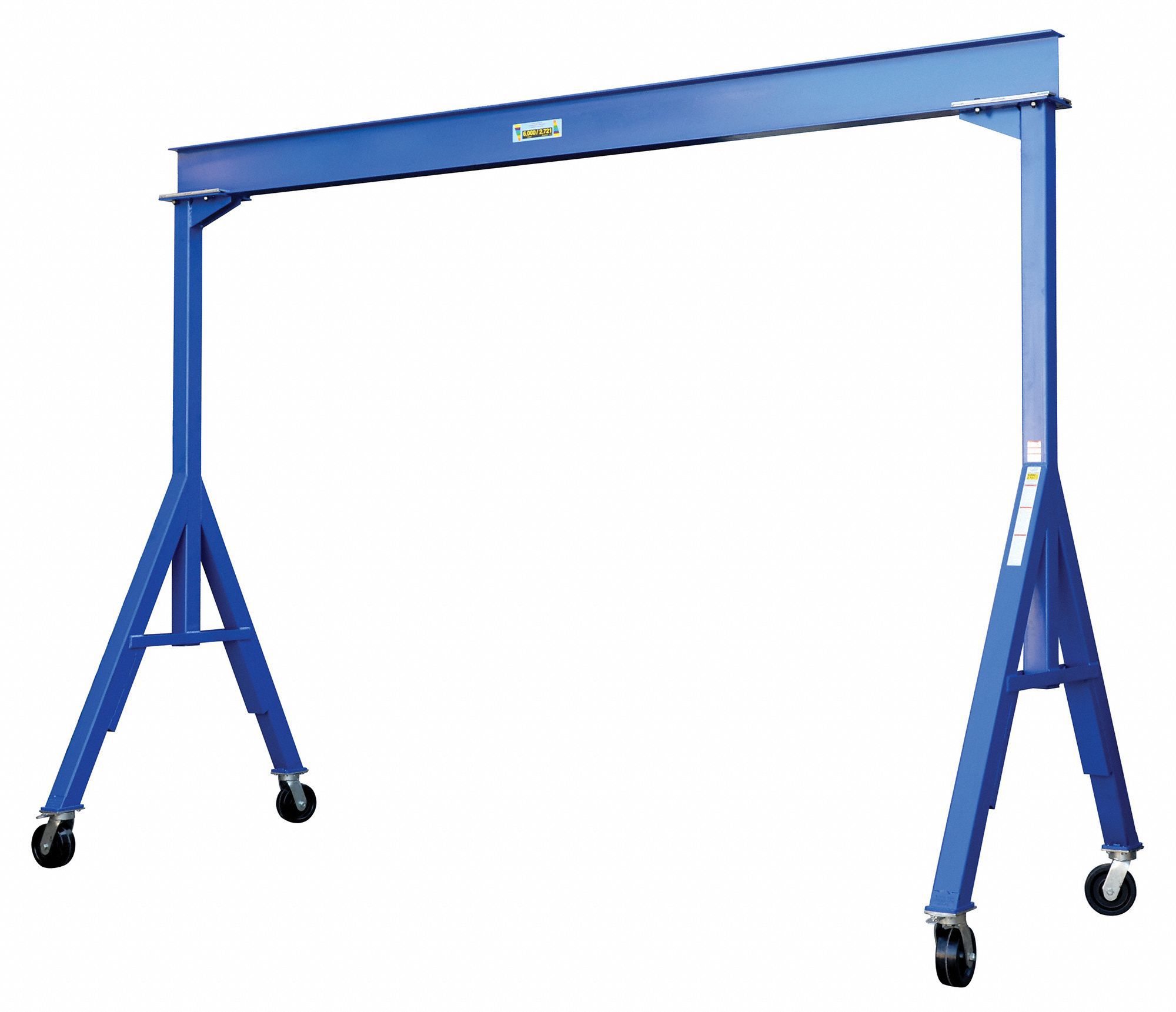 GRAINGER APPROVED Fixed Gantry Crane, 6,000 lb Load Capacity, 4.0 in I