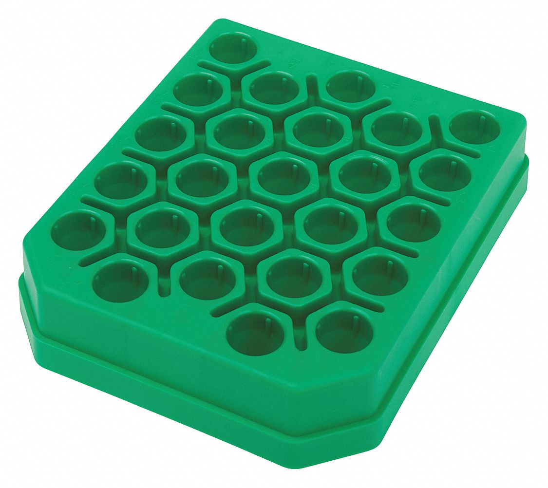CELLTREAT, Holds 30 Test Tubes, 25 Compartments, Centrifuge Tube Rack