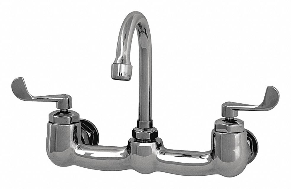 SANILAV Utility Sink Faucet, 0.5 gpm, Brass 48TF4020060.5 Grainger