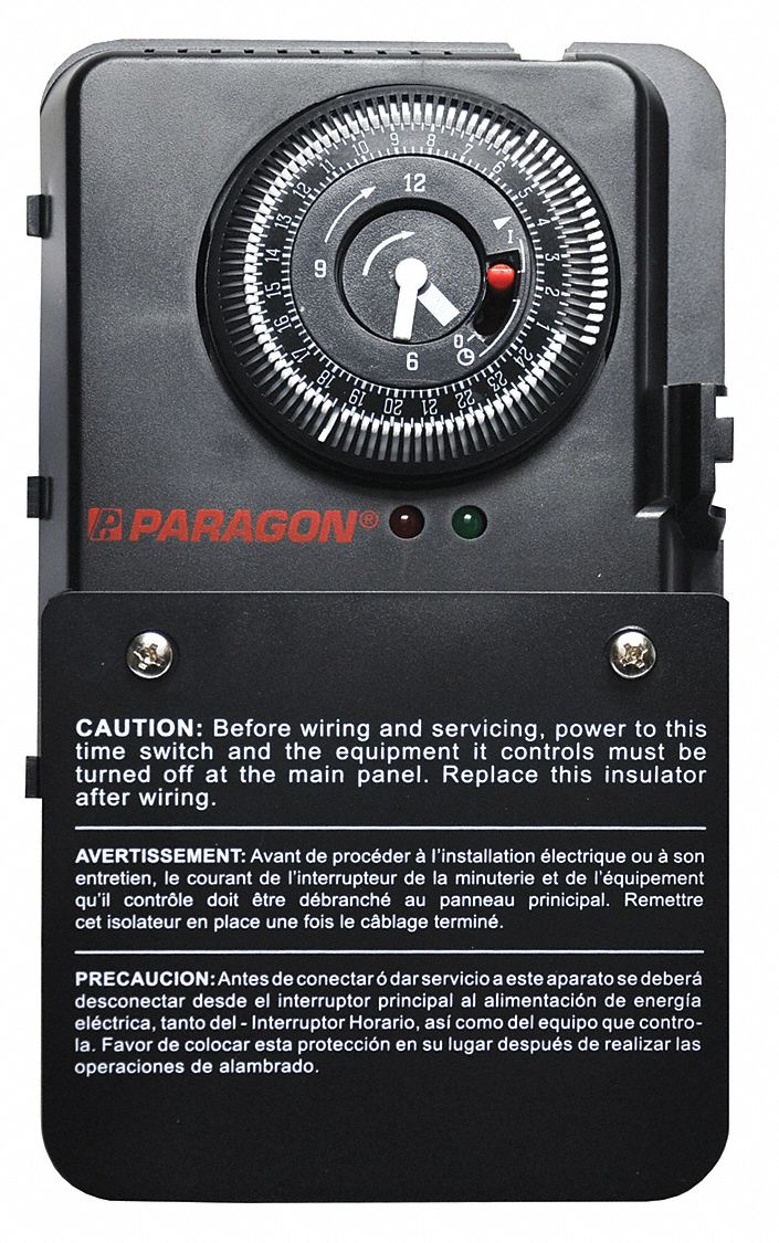 PARAGON, 48 Per Day, 120/208/240/277 V AC, Defrost Timer Control