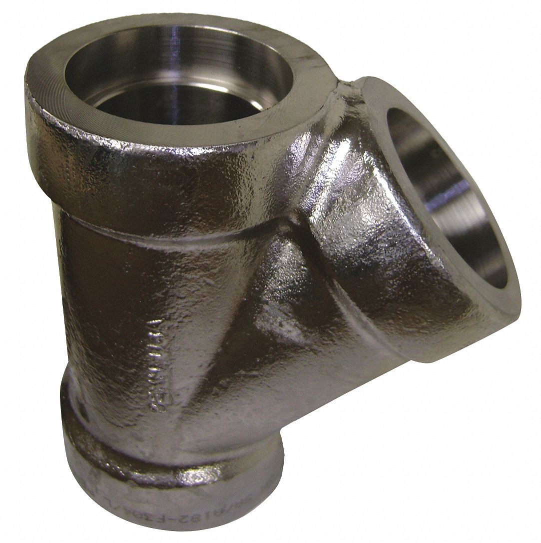 PENN MACHINE WORKS 304 Stainless Steel Lateral, 45 Degrees, Socket Weld