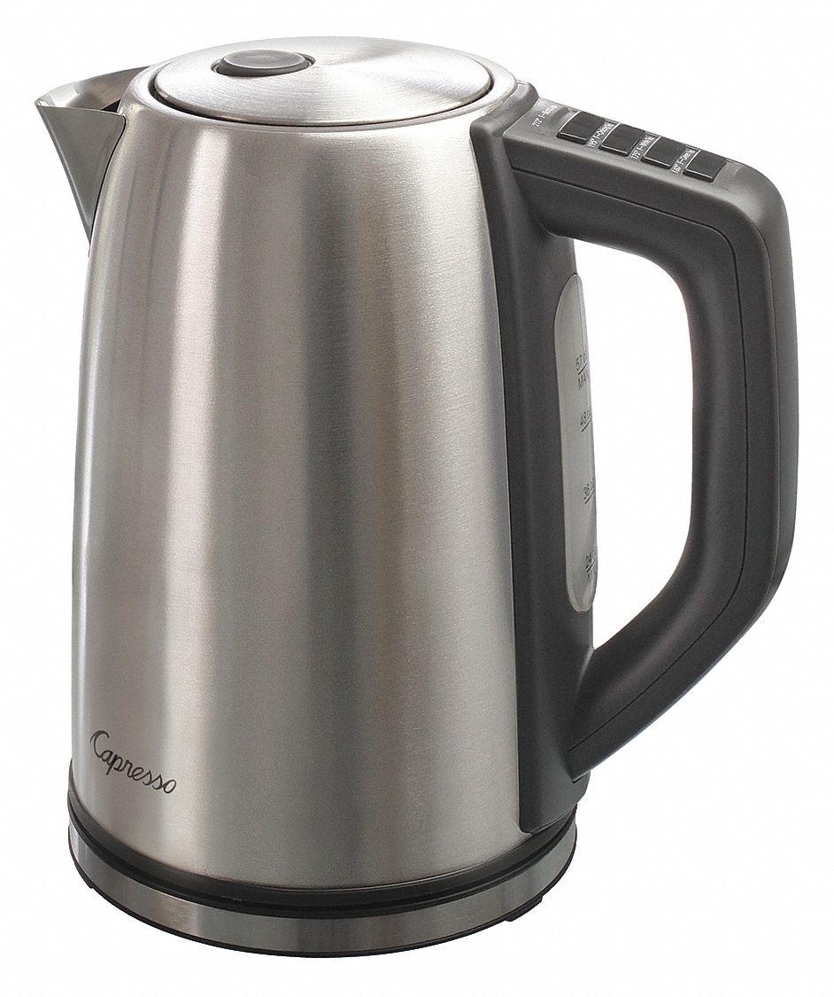 Capresso 57 oz. Single Electric Water Kettle, Stainless Steel Stainless