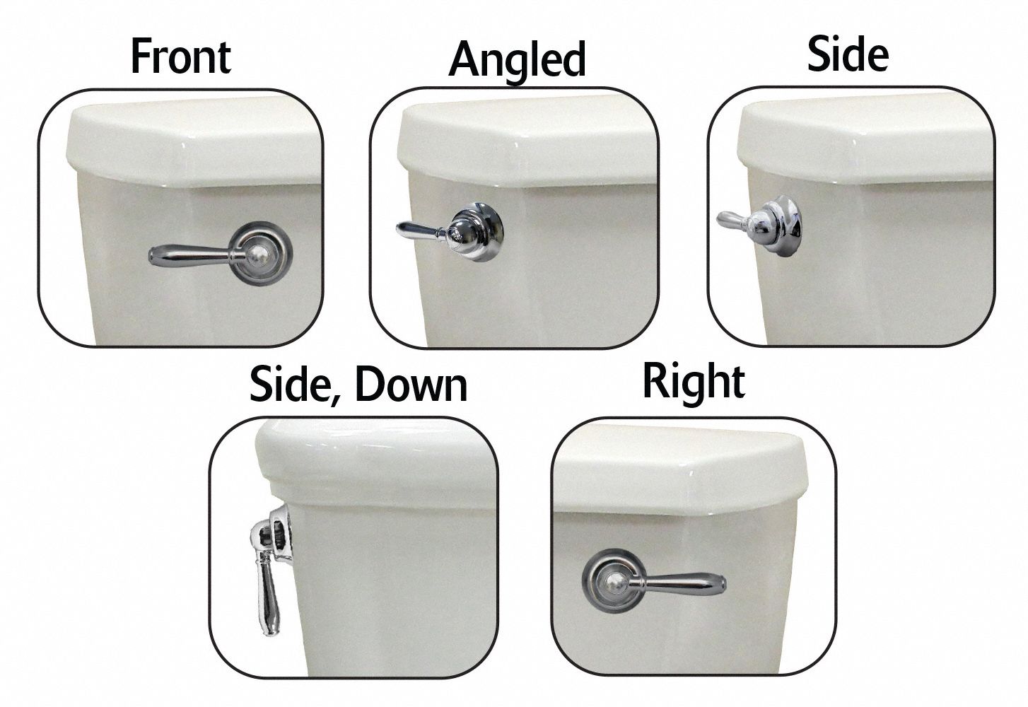 KORKY Trip Lever Fits Universal Fit Brand, For Universal Fit, 8 in