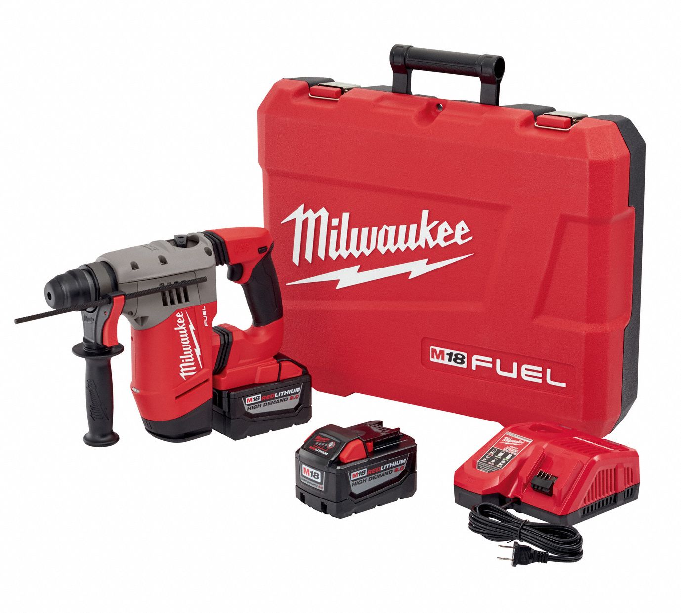 MILWAUKEE Cordless Rotary Hammer Kit, 18.0 V Voltage, 0 to 5000 Blows