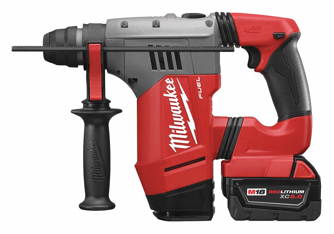 MILWAUKEE Cordless Rotary Hammer Kit, 18.0 V Voltage, 0 to 5000 Blows