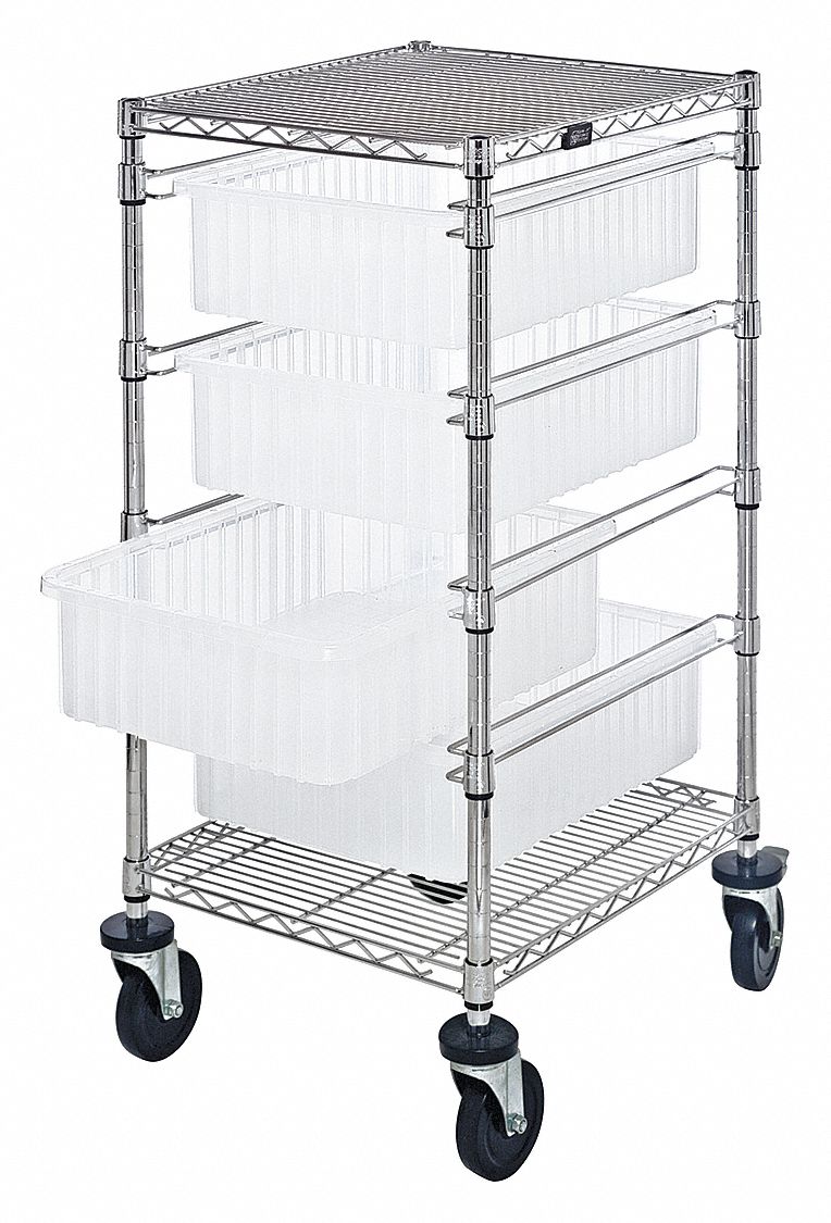 QUANTUM STORAGE SYSTEMS, 1,200 lb Load Capacity, Clear, Vertical Rack