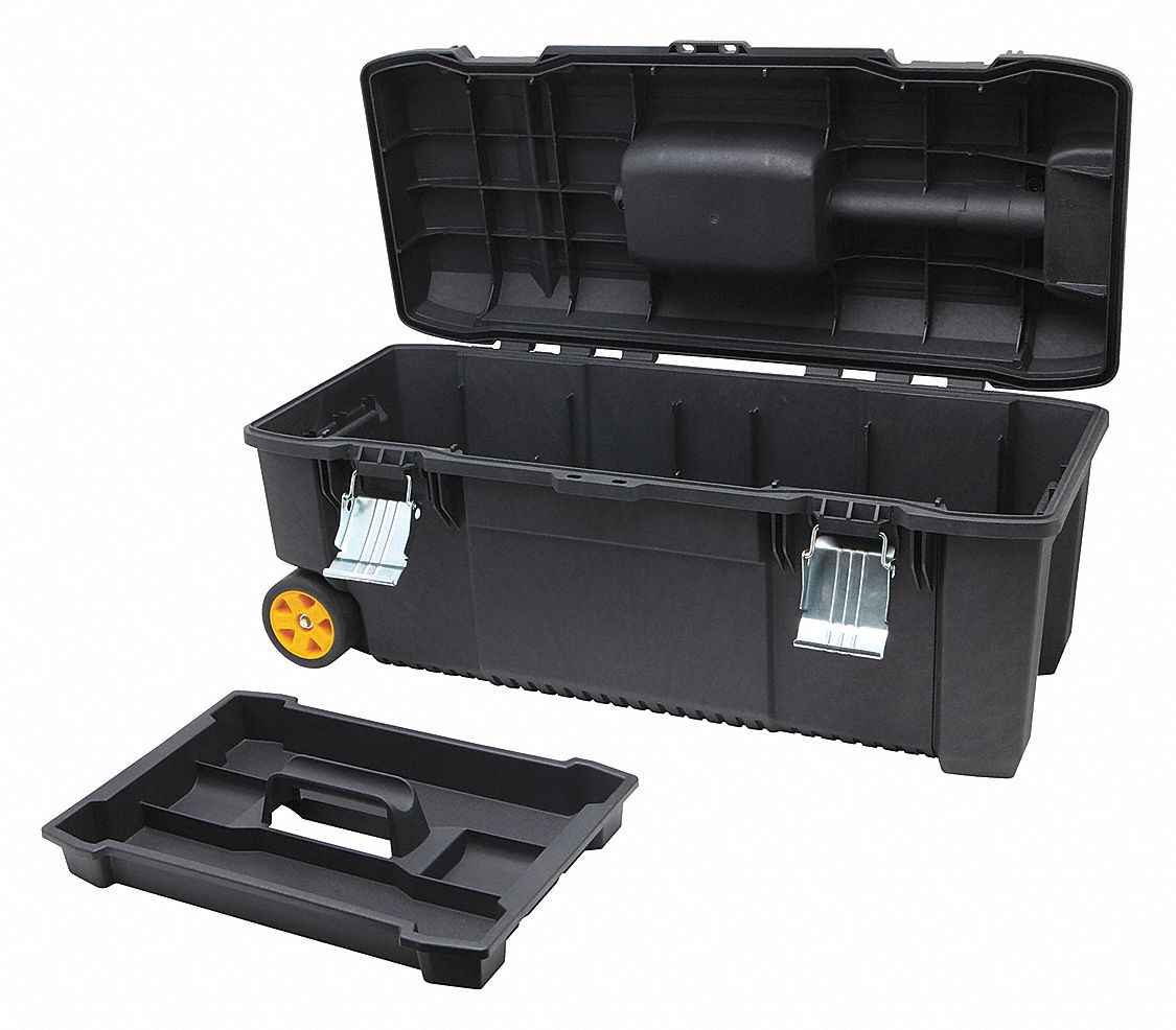 DEWALT Plastic Portable Tool Box, 11 45/64 in Overall Height, 27 29/32