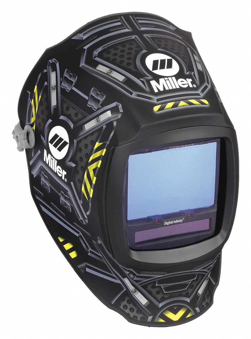 MILLER ELECTRIC, Auto-Darkening, 4 Arc Sensors, Welding Helmet - 48VF66